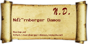 Nürnberger Damos névjegykártya